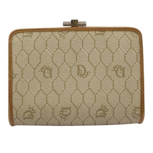 Dior Handbags - Christian Dior Vintage Printed Compact Wallet Coin Purse